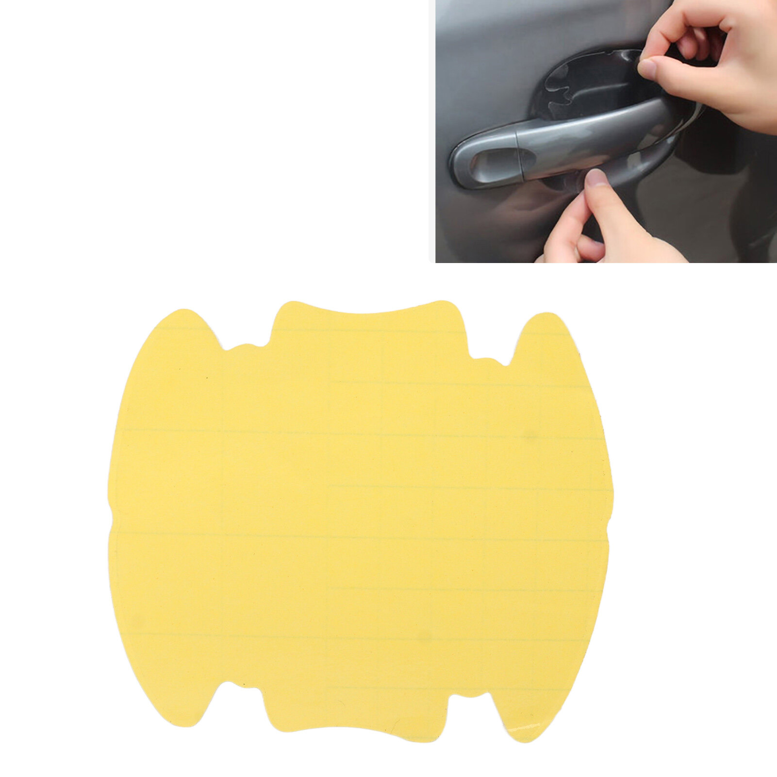 Door Handle Cup Protector Car Door Handle Films Dustproof Transparent Self Adhesive for Auto