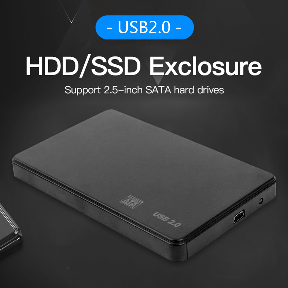 Hộp Đựng Bộ Chuyển Đổi Ổ Cứng 3TB USB 2.0/3.0 Bằng Nhựa, Hộp Di Động Gắn Ngoài Ổ Cứng SSD SSD 2.5 Inch Cho Máy Tính Xách Tay