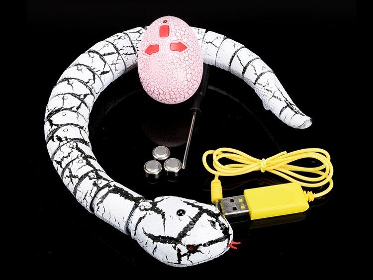 หุ่นยนต์งูบังคับวิทยุ งูบังคับรีโมท ของเล่น 4 สี radio controlled snake