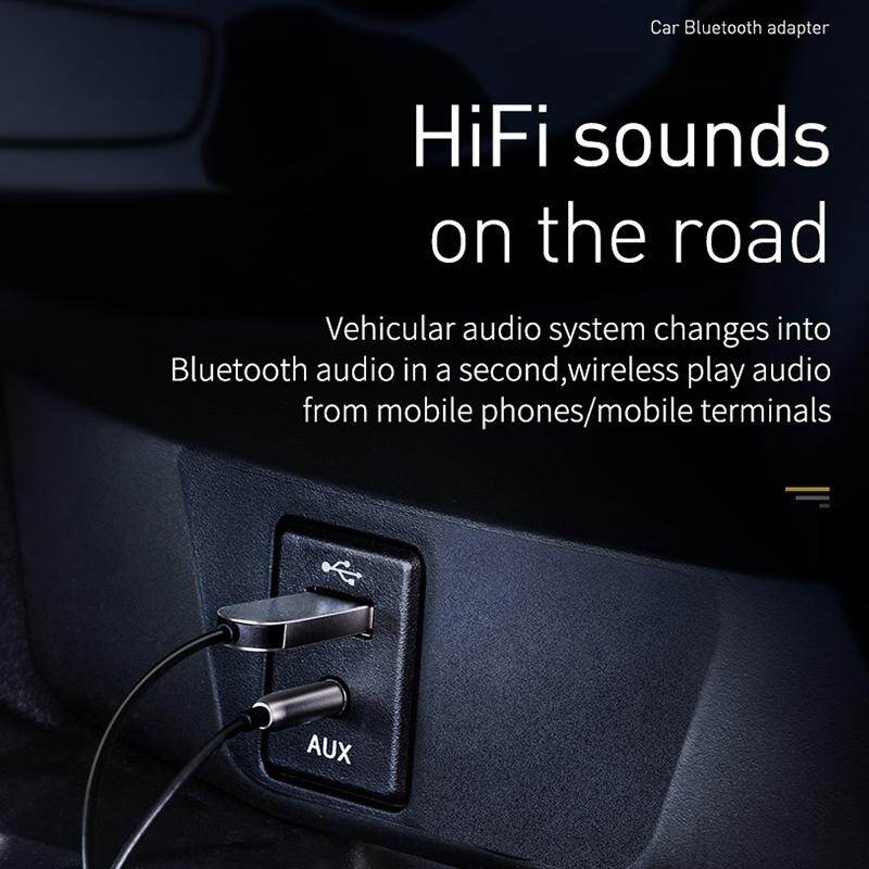 Baseus Bluetooth Transmitter Wireless Bluetooth Receiver 5.0 Car AUX 3.5mm Bluetooth Adapter Audio Cable For Speaker Headphones