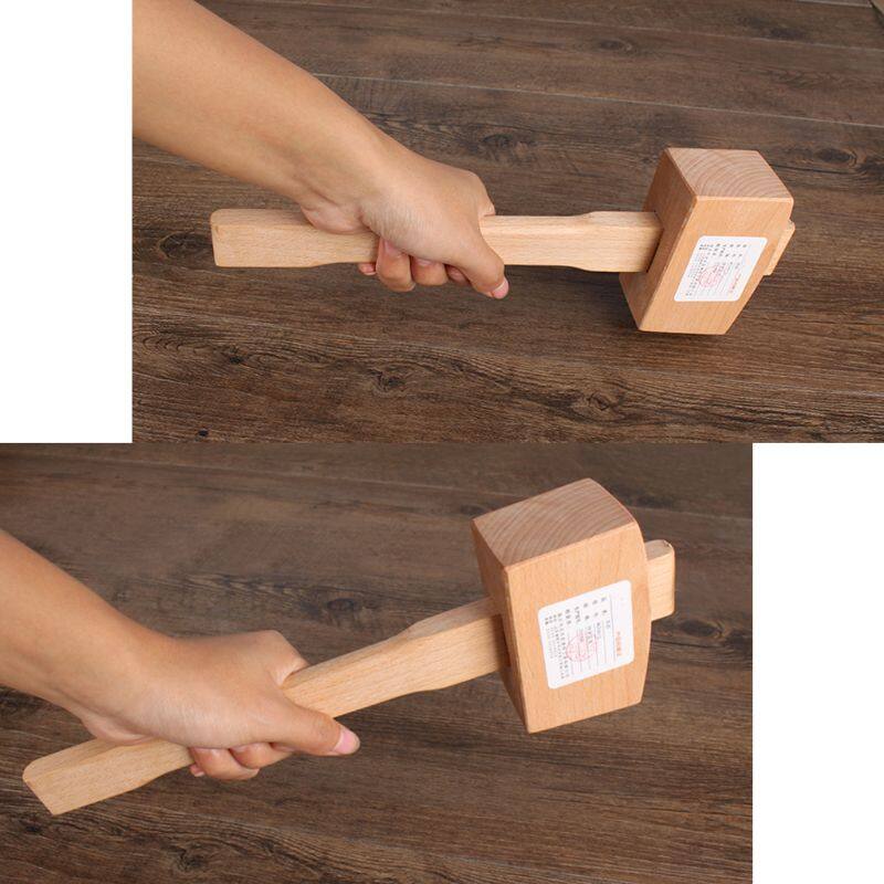 Eech Solid Gỗ Thợ Mộc Búa Vồ Gỗ Xử Lý Leathercraft Hammer Tool