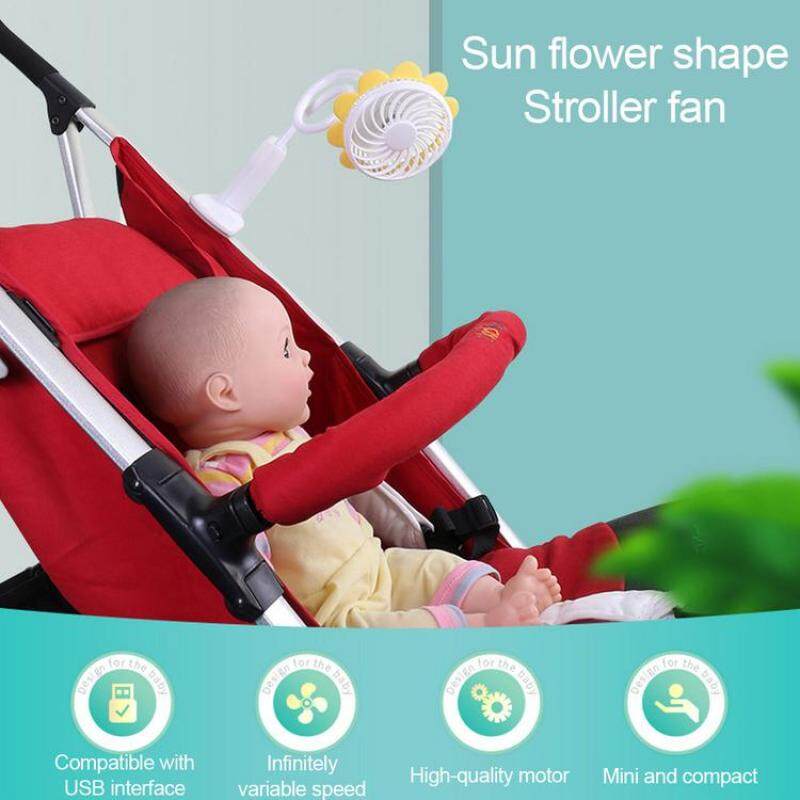 Mini Handheld Stroller Fan 1200mAh Portable Car Seat Baby Fan USB Rechargeable Buggy Clip-on Fan for Camping Travel Outdoor Singapore