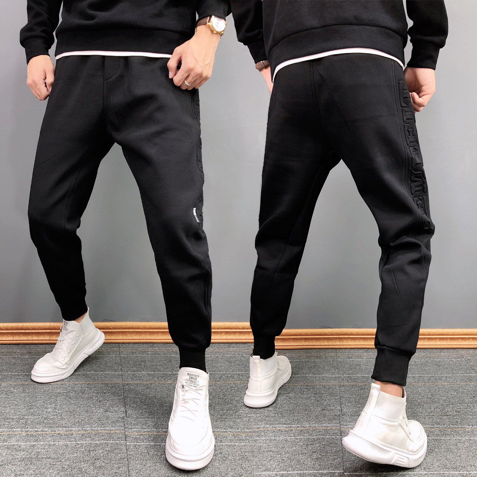 drawstring skinny pants