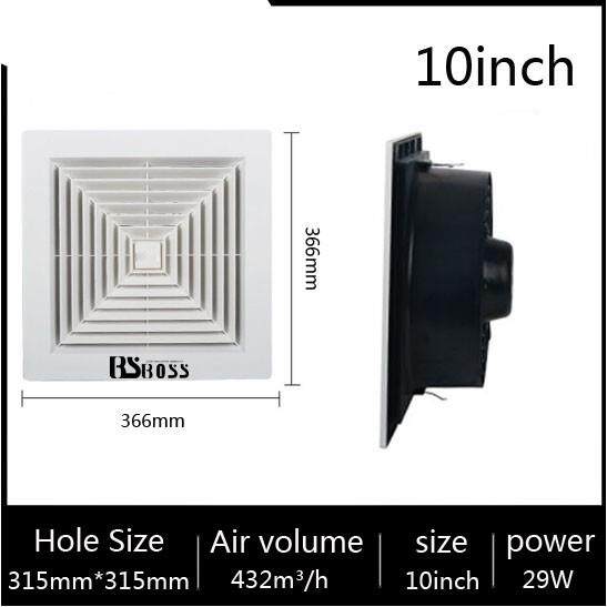 exhaust fan [Ready Stock] BSBOSS 8/10/12 inch Ceiling exhaust fan
