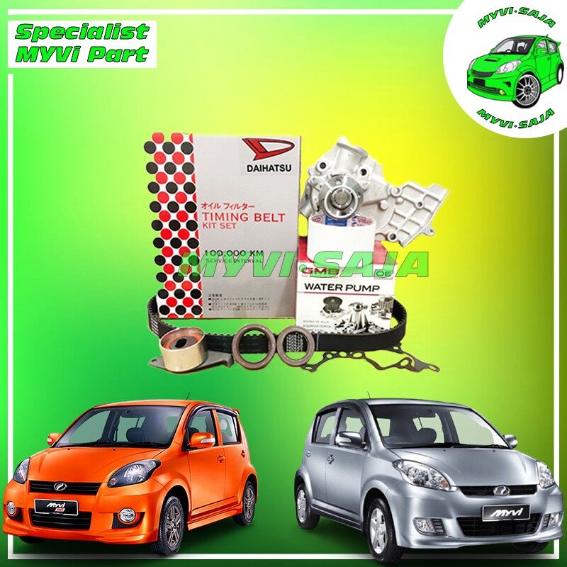 Kelisa,Kenari,Viva 850 & 1.0,Myvi 1.0 Timing Belt Kit Set+VBelt+Water