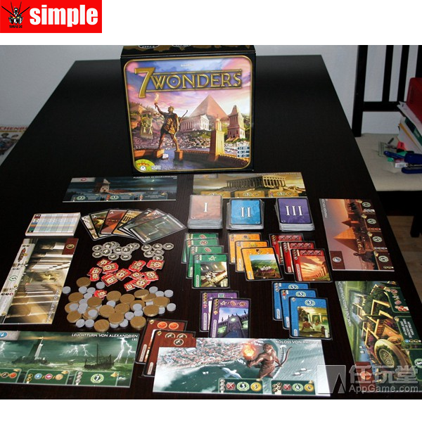 7 Wonders Board Game English Version Game Party Duel Wonders