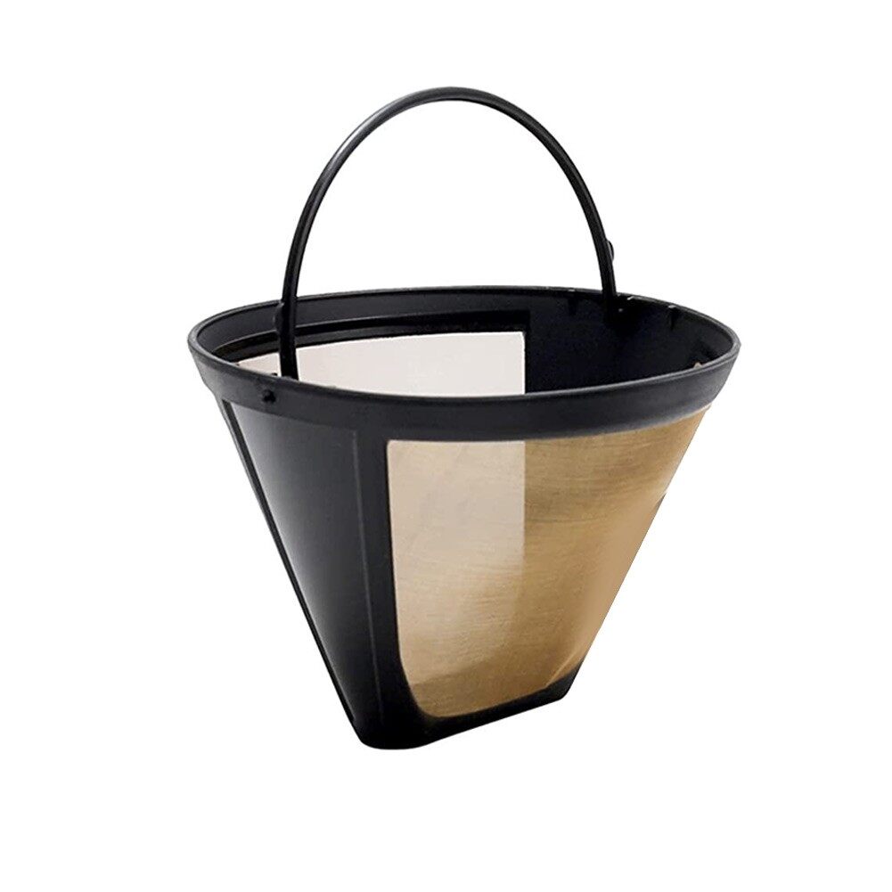 Coffee Filter Stainless Steel Reusable Cone Shape Permanent Coffee Filter Mesh Basket