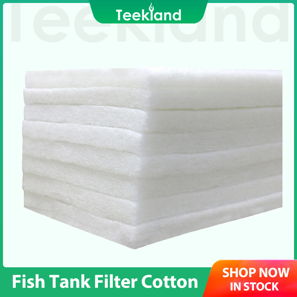 Teekland Aquarium Filter Cotton Thickened High-density Fish Tank White Cotton High Permeability Purification Sponge Aquarium Filter Cotton Material