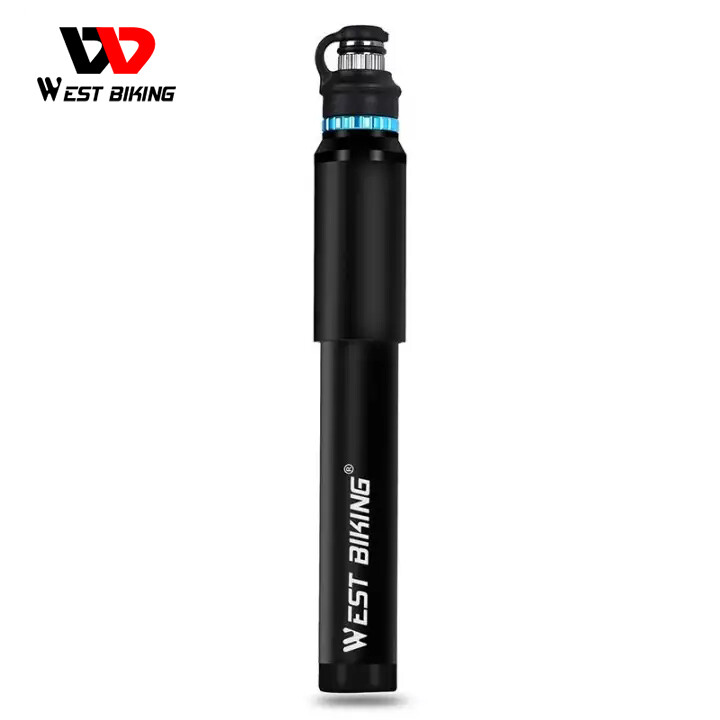 WEST BIKING Portable Mini Bike Pump Hose Pocket Pump Presta & Schrader Valve Bike Accessories 150/300 PSI High Pressure Bicycle Pump