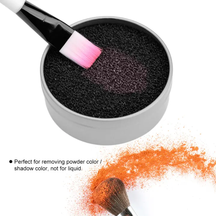 how to clean powder brush