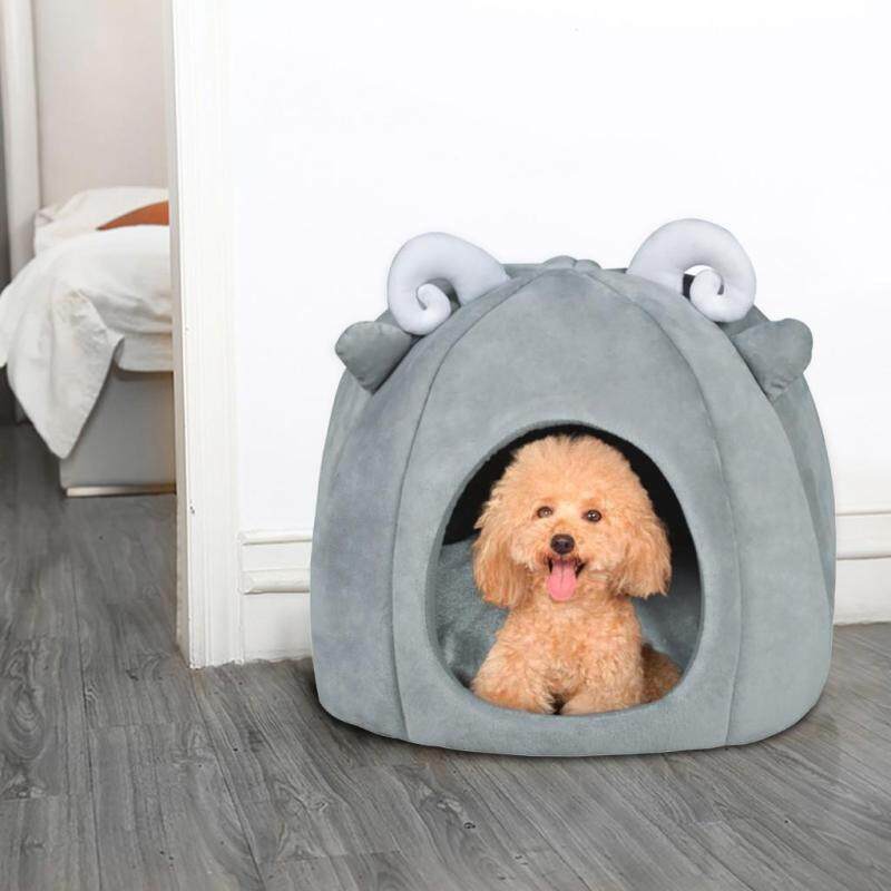Mới Có Thể Gập Lại Nhà Cho Thú Cưng & Giường Chó Mèo Chuồng Chó Bằng Vải Mềm Mat Pad Đệm Cho Cún Ấm Giỏ GW