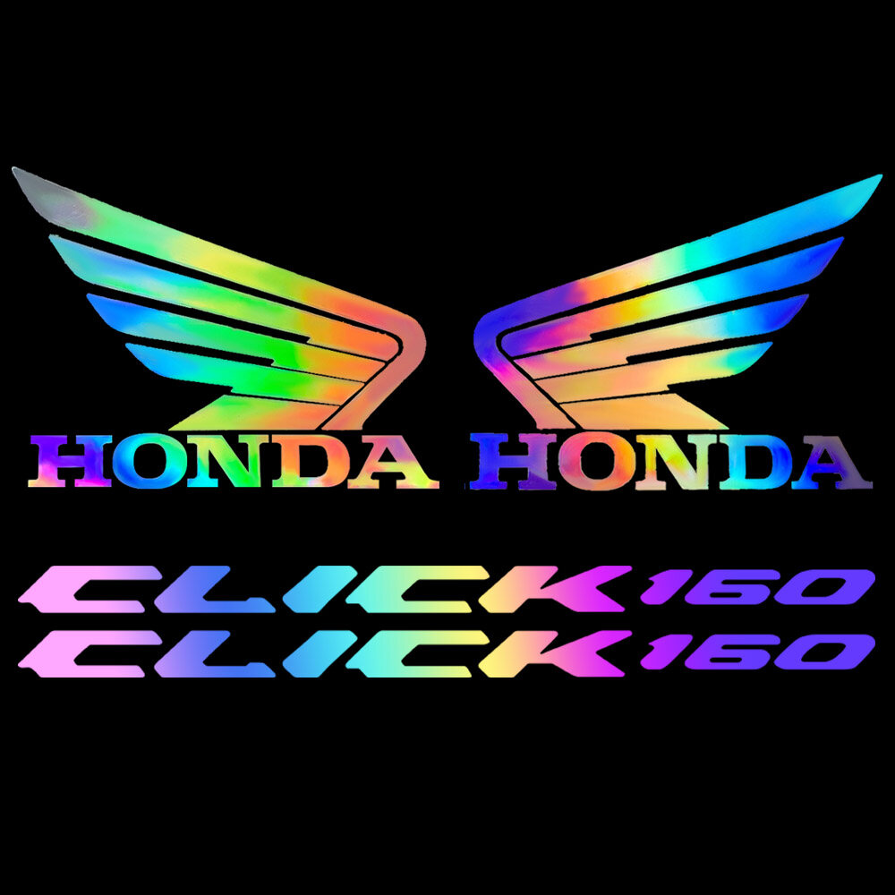 Honda motorcycle reflective sticker click 160 fuel tank logo decal body waterproof sticker for honda click 160 160i