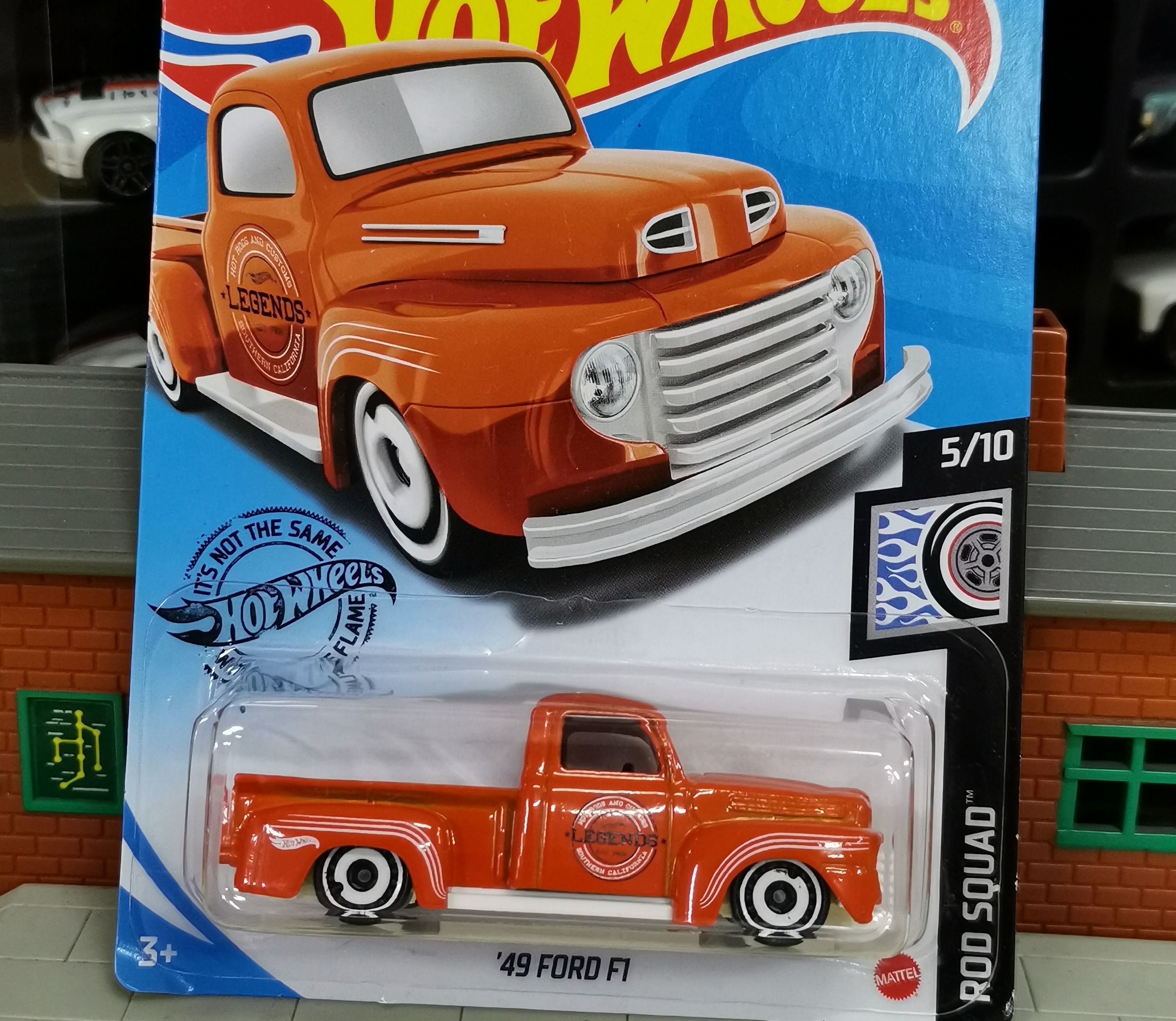 Hot Wheels 2020 Rod Squad '49 Ford F1 Diecast Car - 1:64 Scale, Orange, 120/250