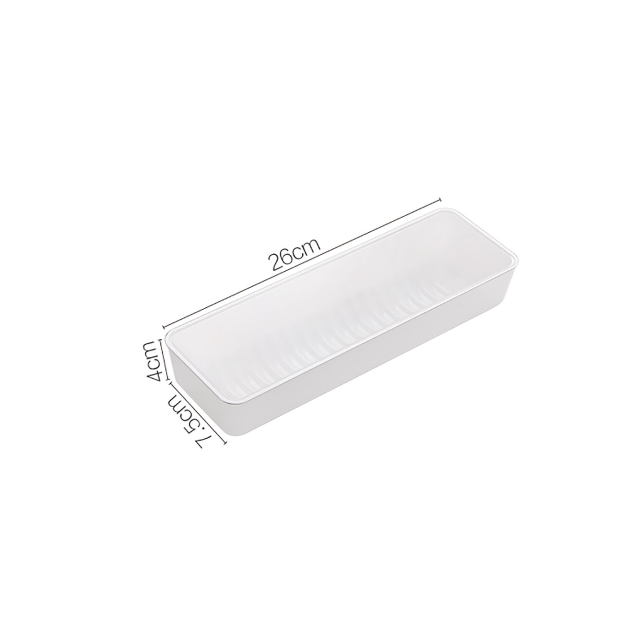 CNMF Rectangular Chopsticks Box with Cover Spoon Storage Rack Kitchen Dustproof Flatware Storage Box