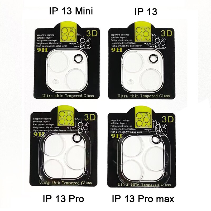 Full Coverage Tempered Glass Back Camera Lens Protector for iPhone 13 Mini 11 Pro Max Phone Accessories