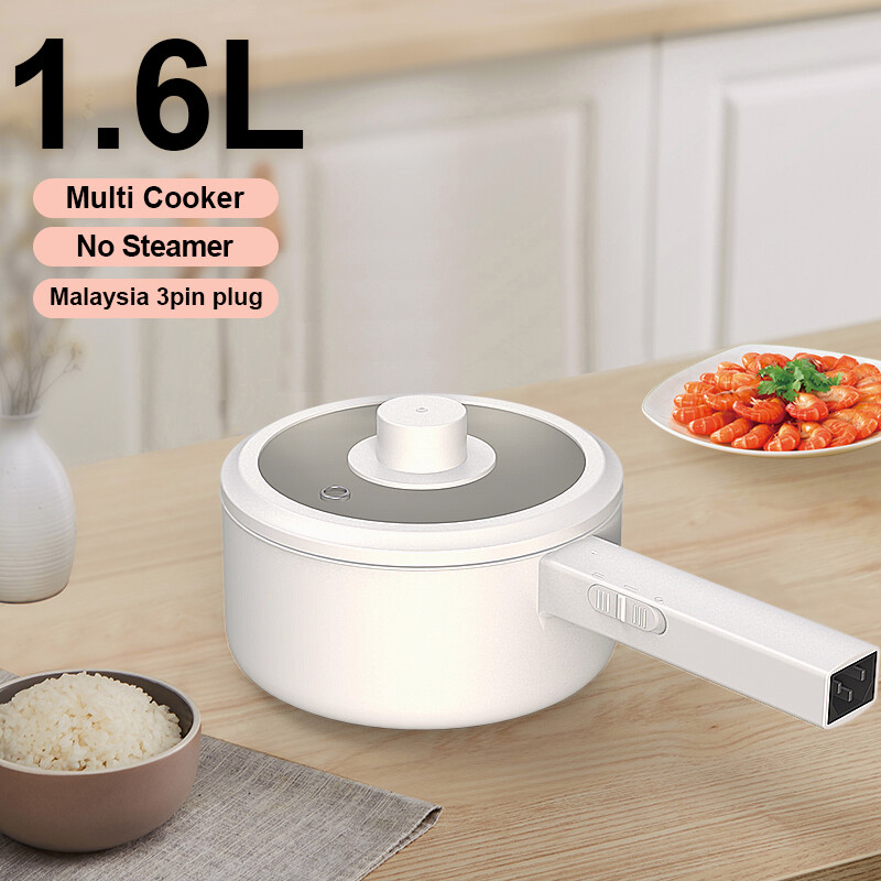 Multi Cooker Electric Rice Cooker Hot Pot 1.6L Mini Non Stick Ceramic
