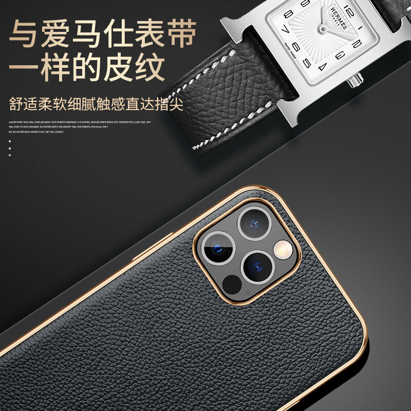 Da thật vỏ điện thoại cho Iphone 15 Pro Max 14 Pro Max 13 Pro Max 12 Pro Max da trường hợp 11 Pro Max x XS Max XR 15 cộng với mạ điện Ốp viền điền thoại mềm bảo vệ lưng điện thoại Bìa