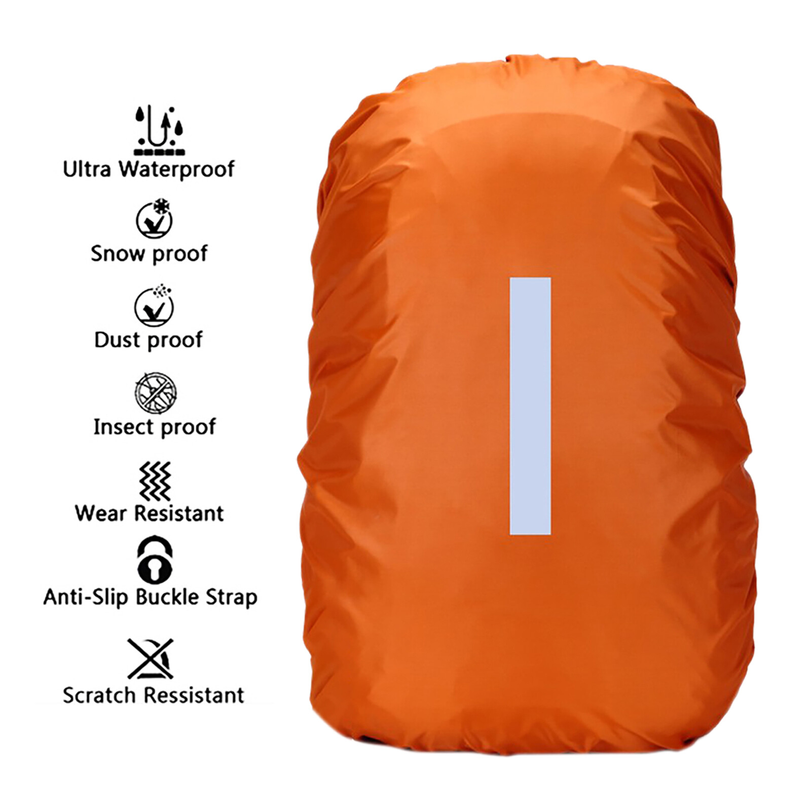 Waterproof Backpack Rain Cover Ultralight Compact Strap Portable Backpack Cover