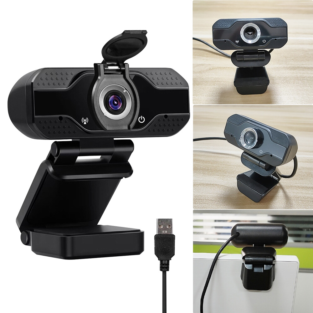 1080P Webcam for Computer PC Web Camera With Mic Rotatable Cameras For Live Broadcast Video Calling Conference Work