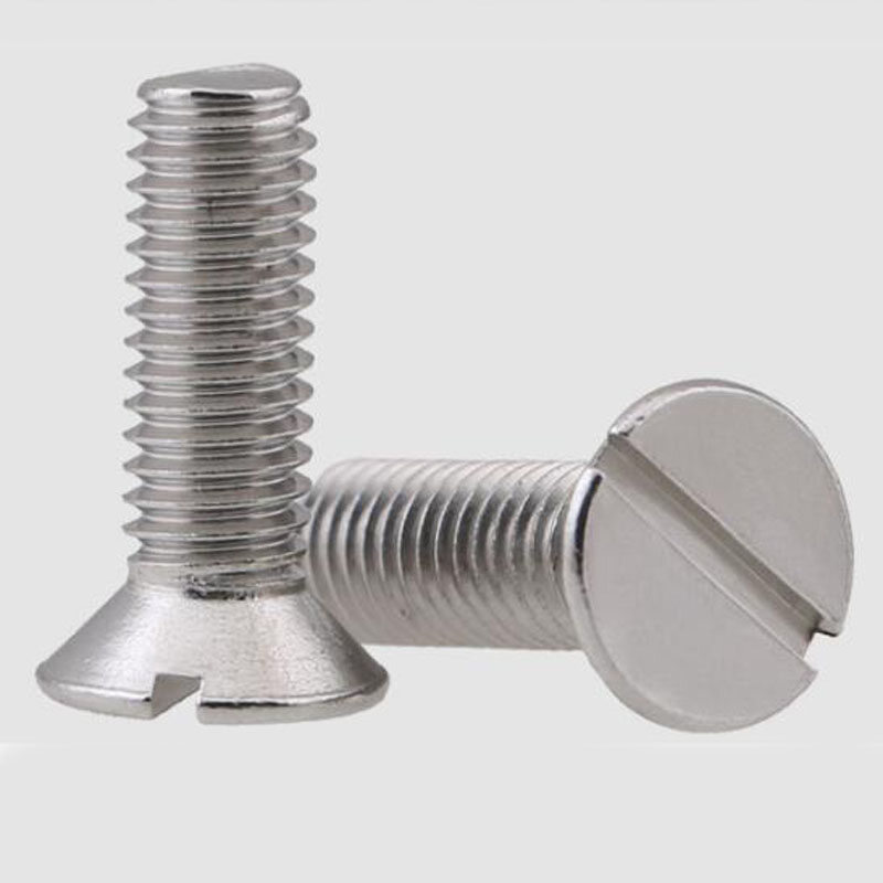 M5 M6 M8 Stainless Steel 304 Slotted Countersunk Head Machine Screw Flat Head Bolt