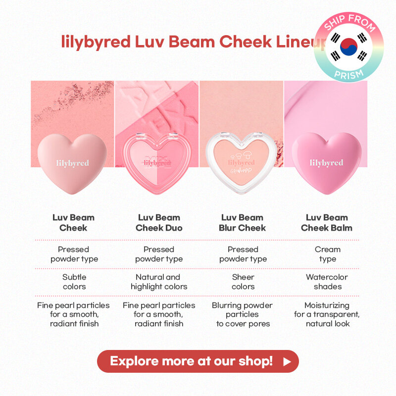 Lilybyred Luv Beam Cheek Heart-shaped Blusher