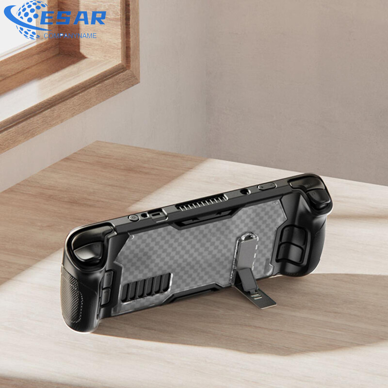 Handheld Game Console Protective Shell Case With Bracket Anti-drop Cover Compatible For Steam Deck Host