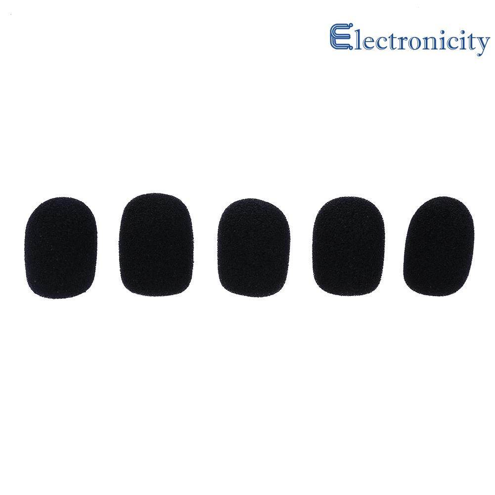 5pcs Soft Elastic Sponge Microphone Head Cover for Headset Collar Mic