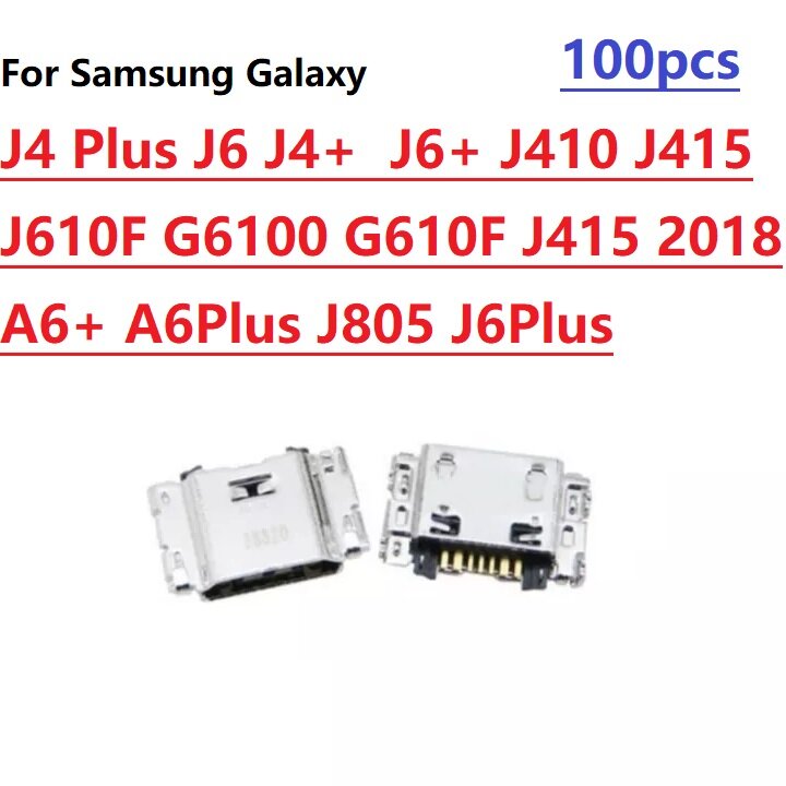 For samsung galaxy j4 plus j6 j4+ j6+ j410 j415 j610f g6100 g610f j415f 2018 a6+ a6plus j805 j6plus usb charging dock charger port jack socket connector
