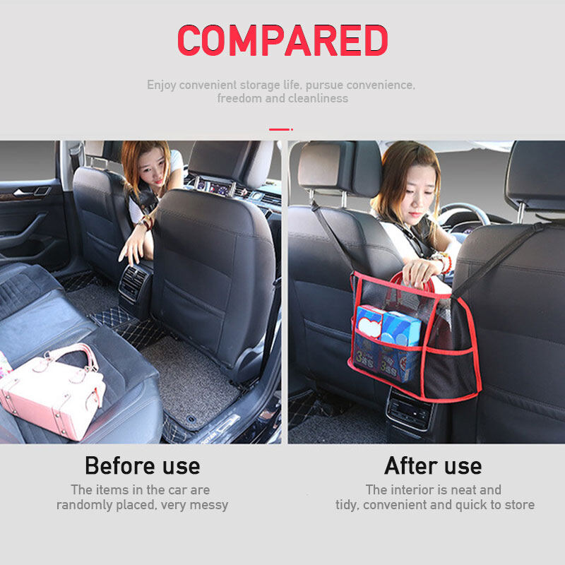 Xe Túi Lưu Trữ Lưng Ghế Nội Thất Auto Đựng Bằng Lưới Lưới Nhiều Túi Chỗ Ngồi Móc Treo Túi Xách Pouch