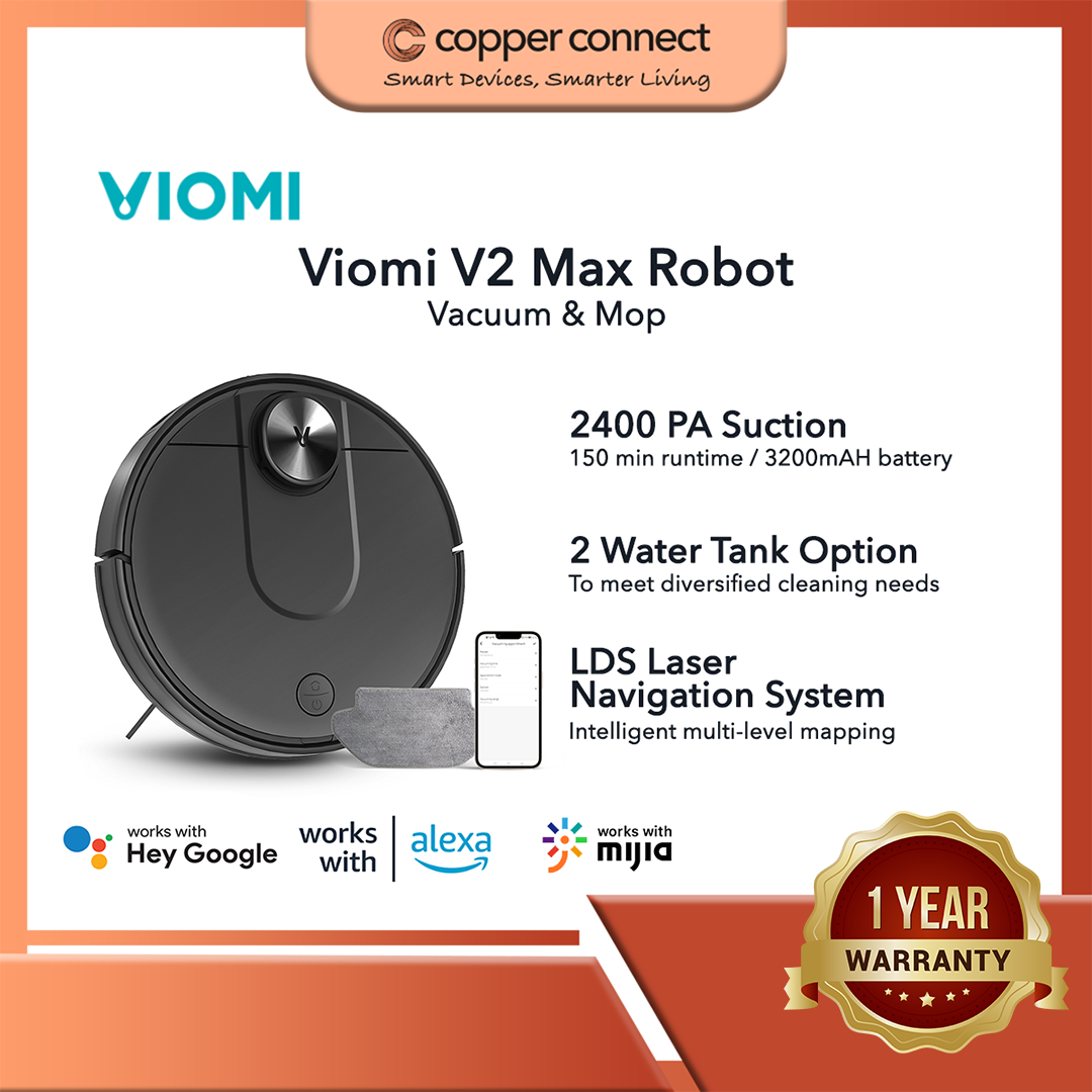 V2 Max Viomi Vacuum V2 VIOMI V2 MAX ROBOT VACUUM MOPPING MASTER