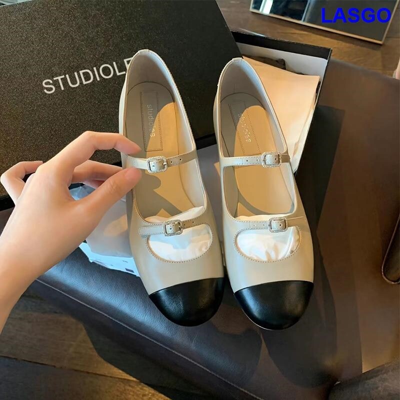 Mama small wind drill female shoes in 2023 the new french ballet flat