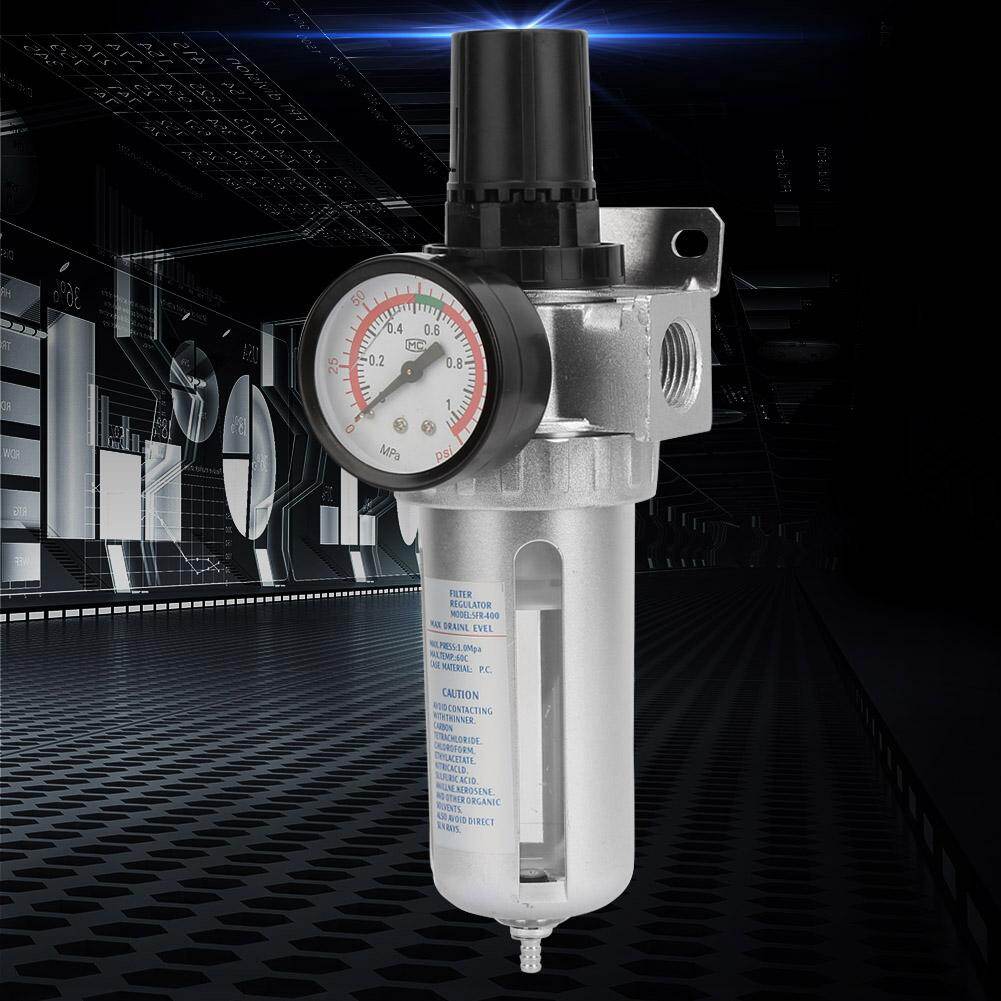BSP 1/2  Air Compressor Moisture Water Trap Filter Regulator with Mount Connection