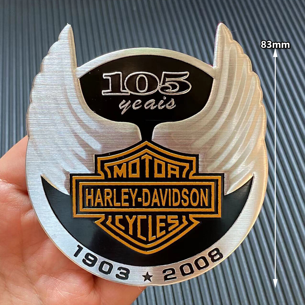 1 x 3D Aluminum Harley-Davidson Motorcycles Motorbike Motor Decorative Emblem Badge Sticker Decal