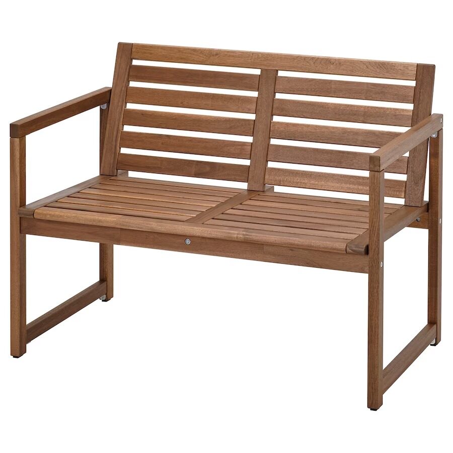 [ IKEA ] NAMMARO 🔥 Outdoor Bench With Backrest Solid Wood Garden