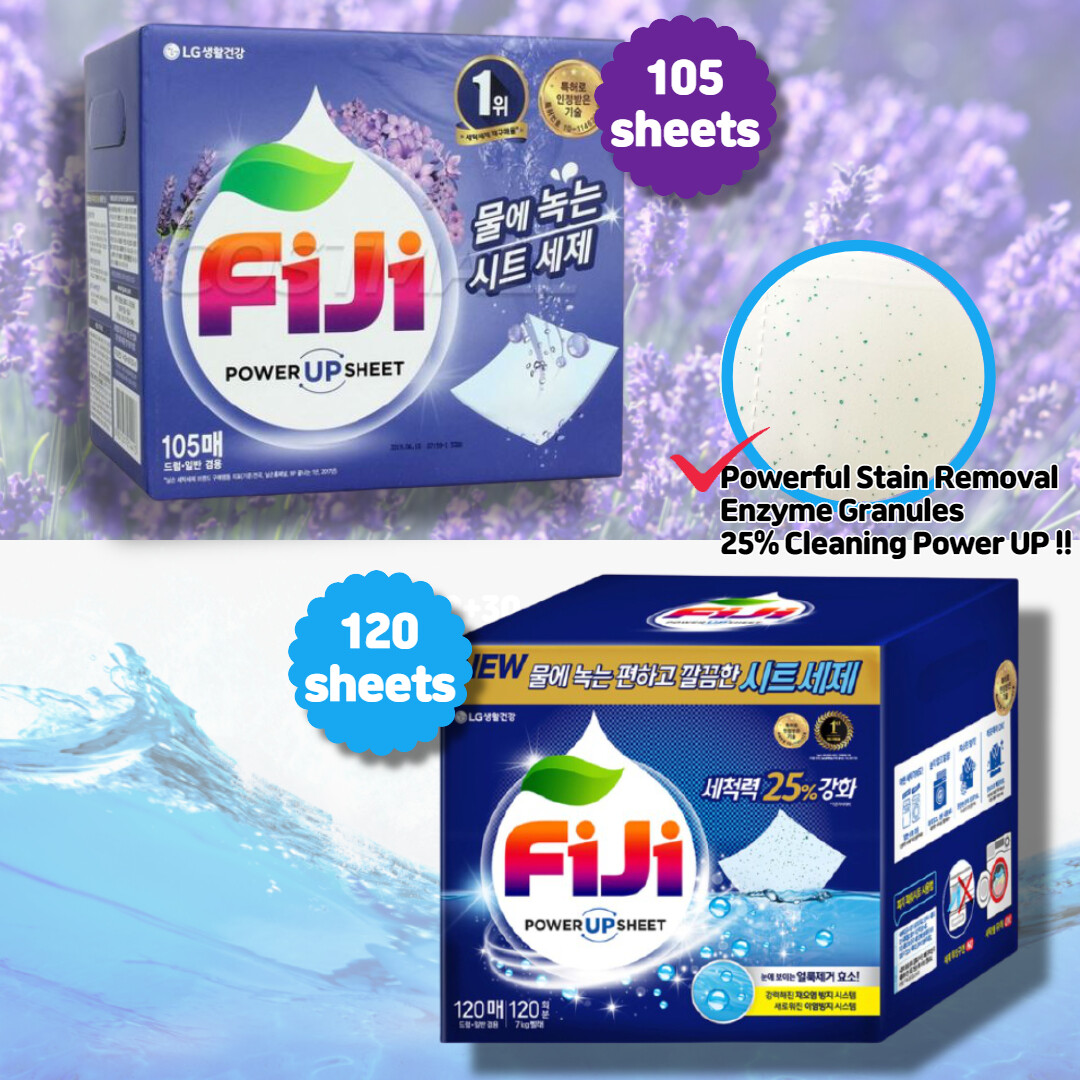 LG FIJI Power Sheet Laundry Detergent 120 sheets / Lavender 105 sheets