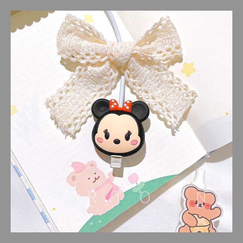 Universal Charging Cable Protector Cartoon Data Cord Protector Retainer Protective Covers For USB Lightning Cable [cchoice]