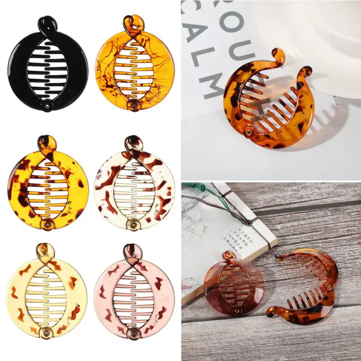 1pc Hair Claw Clip Acrylic Fish Banana Jaw Clips For Thick Hair