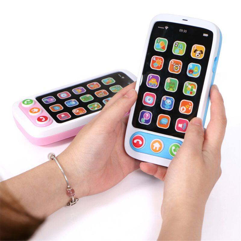 High Quality Kids Smart Screen Mobile Phone Toy Multi-function Simulation Children Puzzle Early Education Mobile Phone T