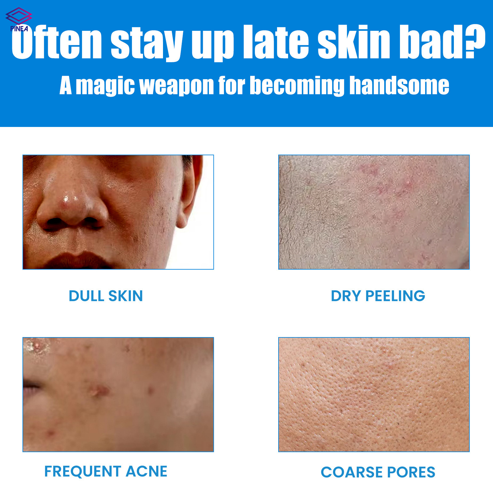 100g Men Moisturizing Concealer Cream Skincare Brightening Moisturizing Concealer for Boy Men Boyfriend Lover pinea