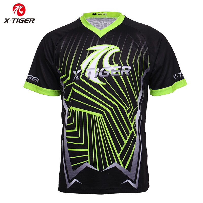 X-Tiger Brand Downhill Jerseys 100% Polyester Cycling Jerseys Downhill Clothes Mountain Bike Shirt Motocross Sports Racing Wear