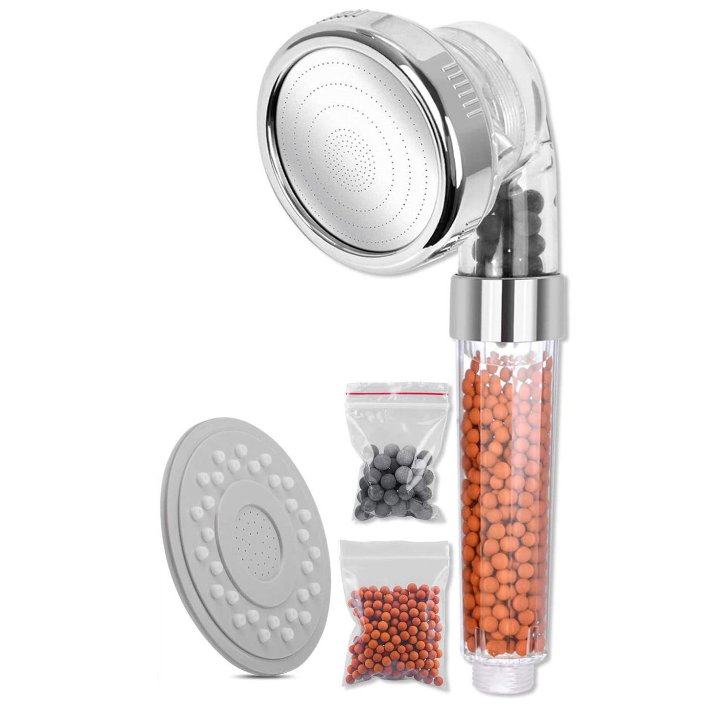 Three function shower set large water outlet panel filter