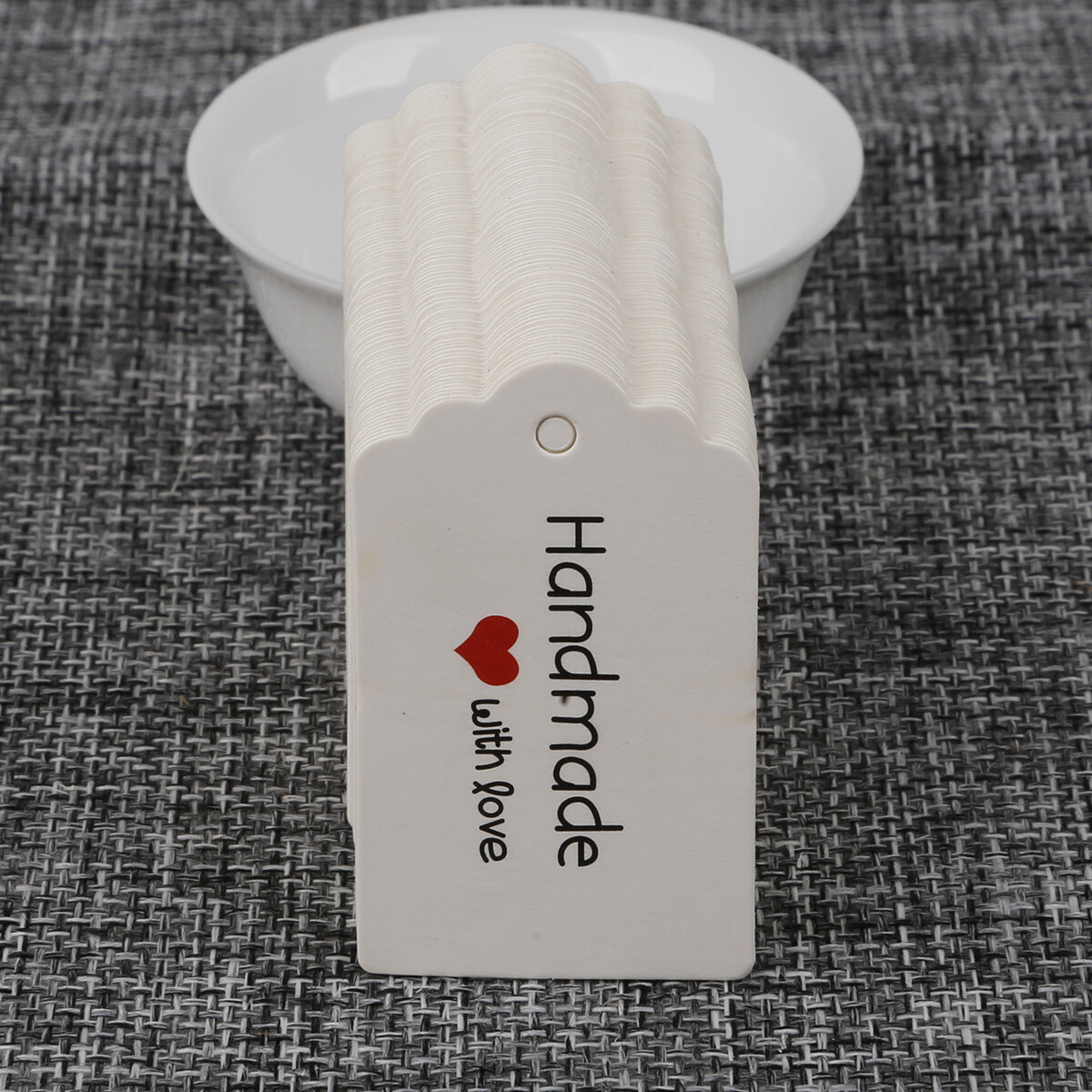 100pcs/Bag Paper Tags White Brown Label Card Round Square Tag For Handmade Party Gift Cards Baking Tag Jewelry Charms Decor