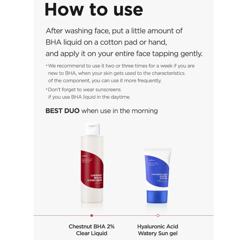 [ISNTREE] CHESTNUT BHA 2% CLEAR LIQUID 100Ml