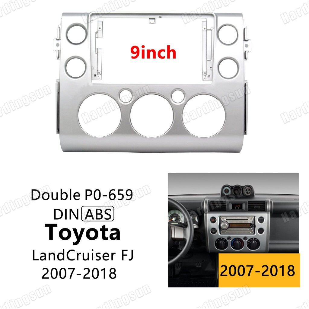 Hardingsun car radio fascia for 2007-2018 toyota land cruiser fj 9 inch frame android 2din mp5 player stereo panel