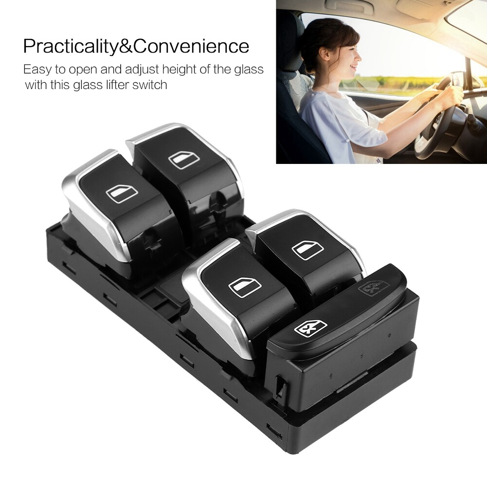 Power master window switch cuque 8kd 959 851a driver side auto power electric window glass lifter switch for a4 s4 b8 q5 2008-2014 8k0 959 851f