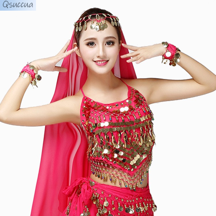 Belly Dance Performance Clothes Top Dance Clothes Indian Dance Sequins Bra Stage Performance Clothes