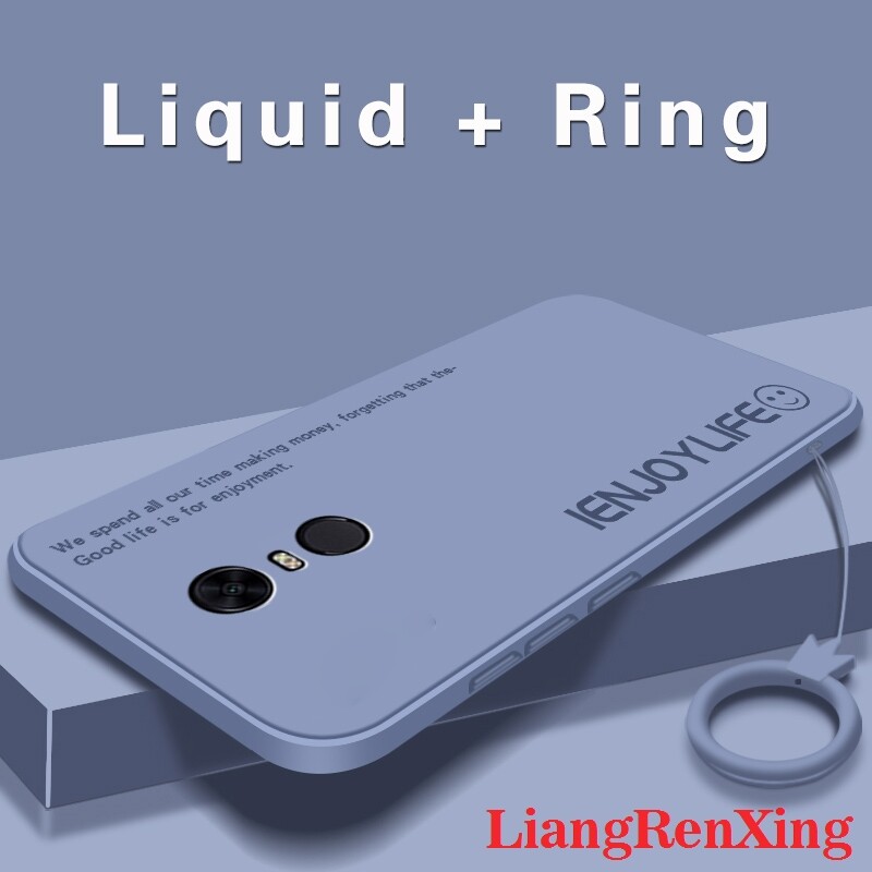 ốp lưng ốp lưng Ốp lưng mềm vỏ điện thoại Redmi 5 Plus bảo vệ Silicone lỏng vỏ Cản Sốc chống sốc mịn thiết kế mới ytzimu02 đẹp viền vuông cute đẹp viền vuông cute