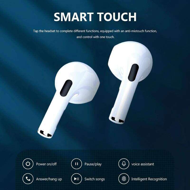 Pro6 Tai Nghe Nhét Tai Không Dây TWS Tai Nghe Bluetooth Điều Khiển Cảm Ứng Kèm Mic Tai Nghe Âm Thanh Nổi TWS Chống Nước Tai Nghe Thể Thao