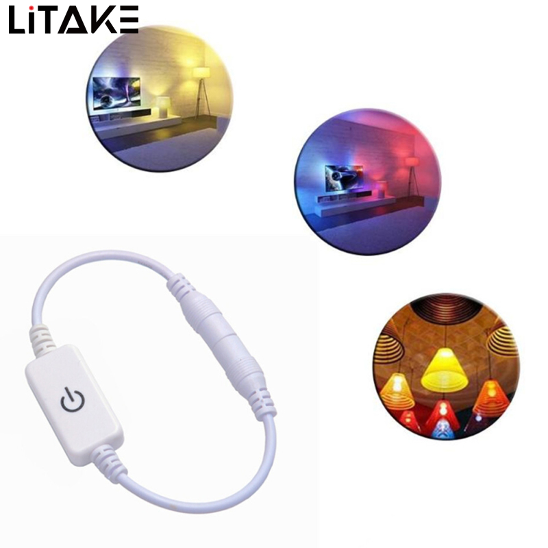 LED Dimmer Touch Switch for Single Color Light Source DC5~24V