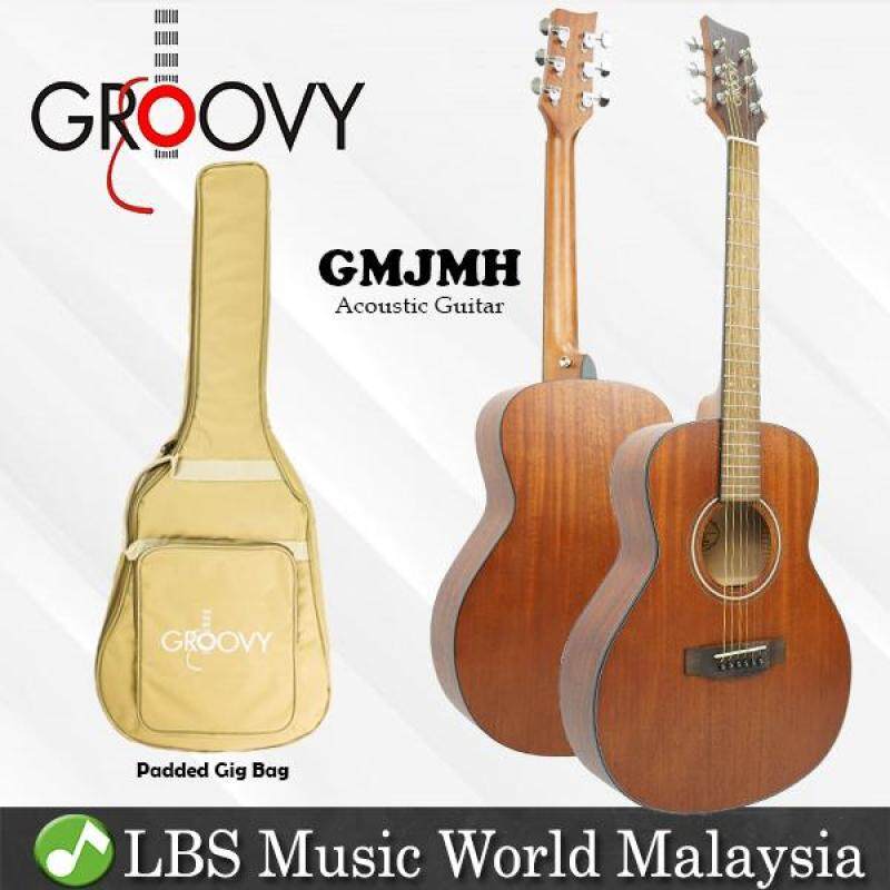 Groovy GMJMH 38 Inch Mahogany Acoustic Guitar with Bag Travel Size Mini Jumbo Guitar (GMJ) Malaysia
